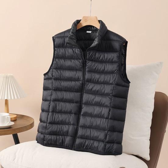 Puffer Vest for Women Slim Fit Lightweight Quilted Sleeveless Jacket Zip Up Stand Collar Padded Down Coat Winter Warm Outerwear