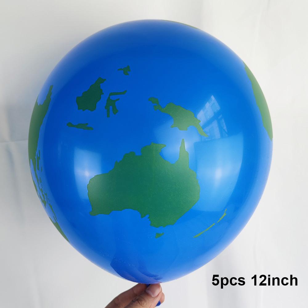 Balões Terra de 22 Polegadas Balão Planeta Mapa Mundi Global Balão de Látex para Tema de Viagem Tema Espacial Suprimentos para Festa de Aniversário Retirar