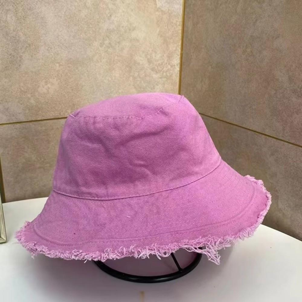 Cotton Bucket Hats Foldable Beach Panama Cap Simple Fisherman Hat Ladies Hip Hop Hat