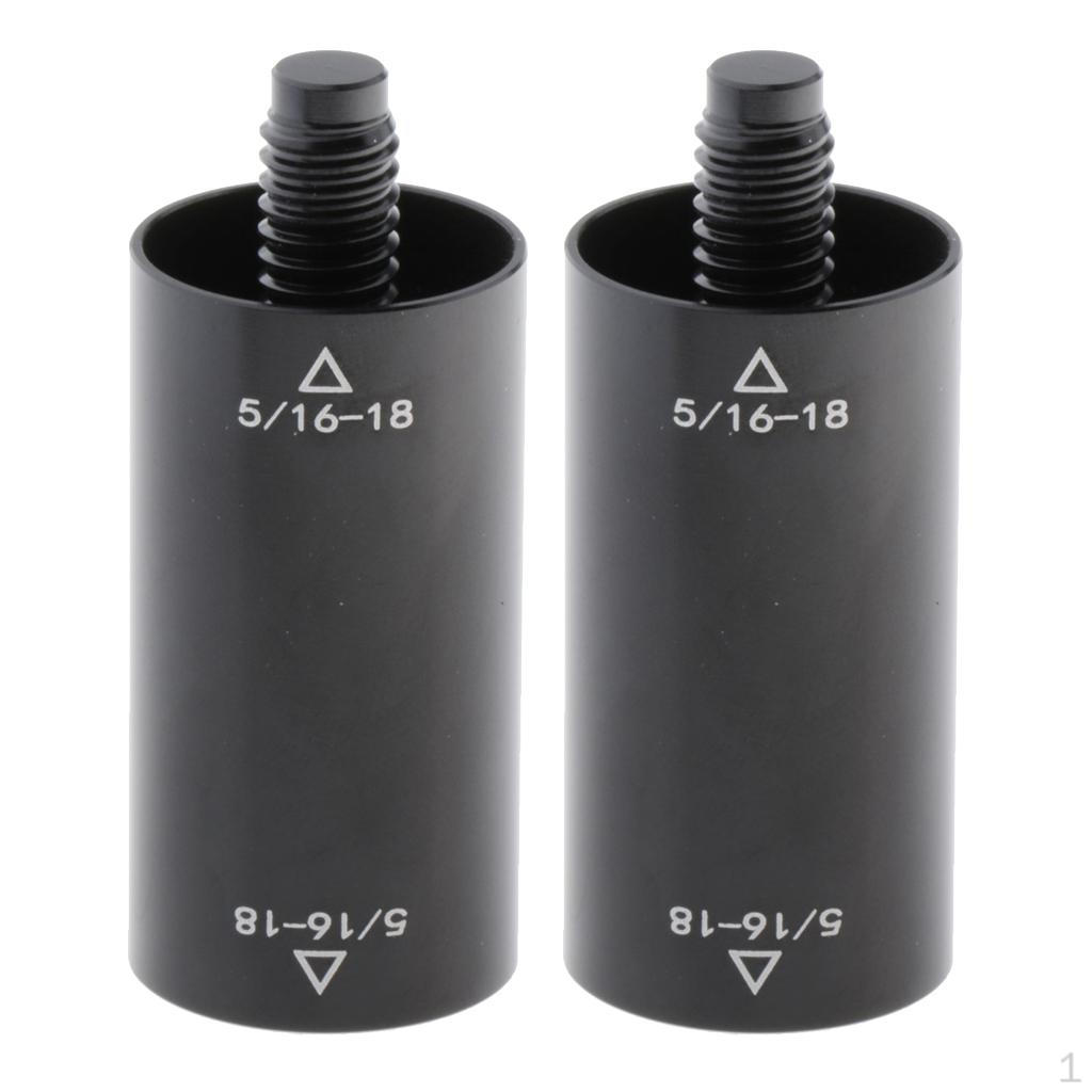 

2X Aluminum Pool Billiard Cue Extension Bar Bracket Extender for 5 / 16-18