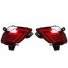 1 Pair Auto LED Rear Bumper Reflector Lights Driving Brake Warning Dynamic Turn Signal Lamps for Mazda CX5 CX-5 2012 - 2016 DC12V
