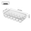 Egg Storage Box with Lid, Food-Grade Plastic, Kitchen Refrigerator Organizer
