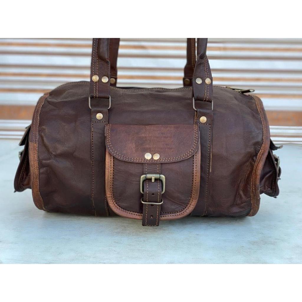 Dámská cestovní taška do posilovny přes rameno z hovězí kůže