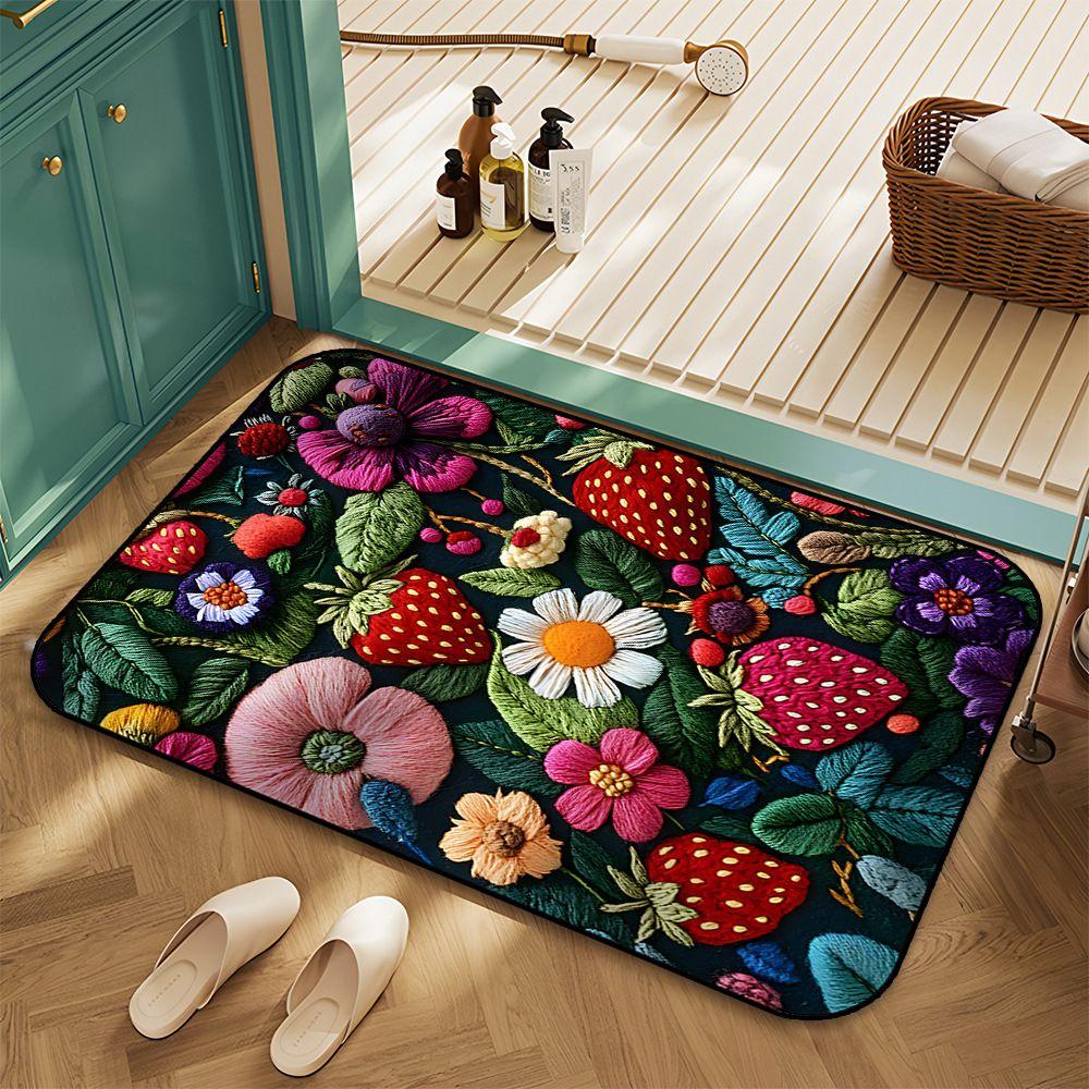 Printed Floor Mats, Home Entrance Decorative Mats, Bathroom and Toilet Non-slip Mats