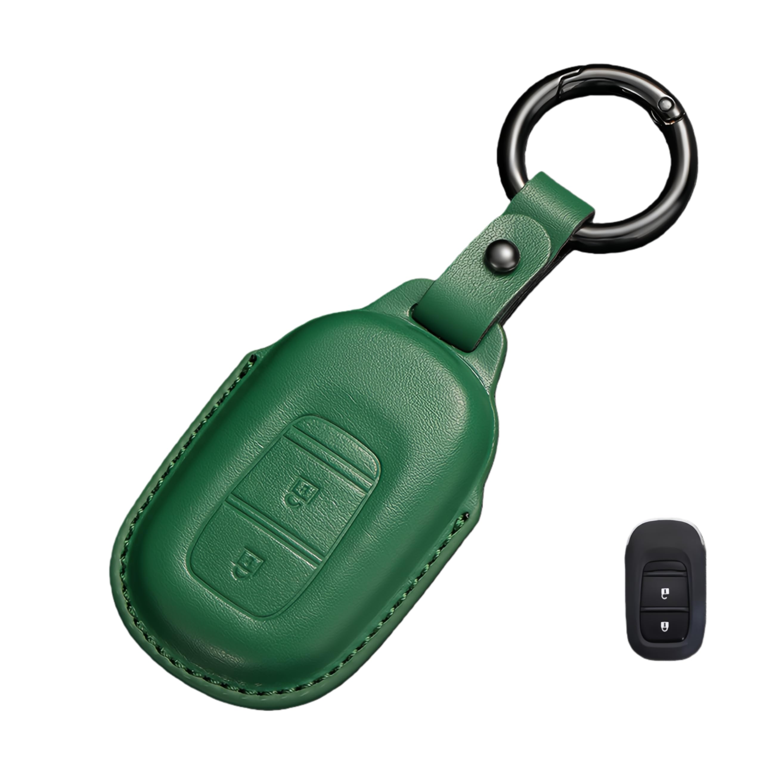 

Khgdfvw Honda Key Case Genuine Leather Key Cover for Vezel RV Series FIT NBOX Stepwgn Civic Accord Waterproof Stain Resistant Lightweight Car Smart