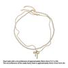Stylish Beaded Necklace with Bowknot Pendant Choker Necklaces Fashionable Jewelry Gift Adjustable Chain for Women Girls