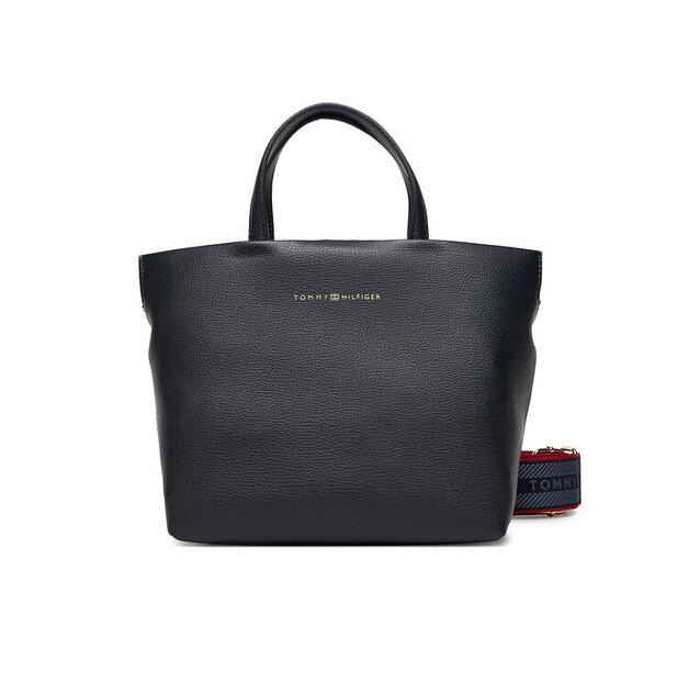 

Сумка Tommy Hilfiger Tommy Hilfiger Th Logotape Mini Tote AW0AW17694 тёмно-синий