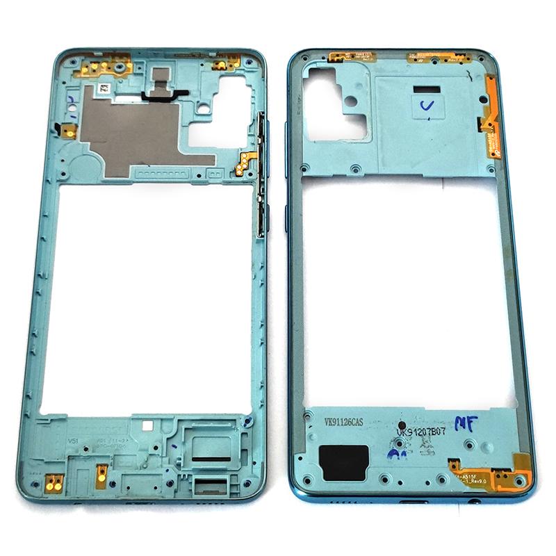 A51 4G Middle Frame For Samsung Galaxy A51 4G A515 Housing Battery Back Cover With Camera Lens Rear Door Glass A515 SIM Card