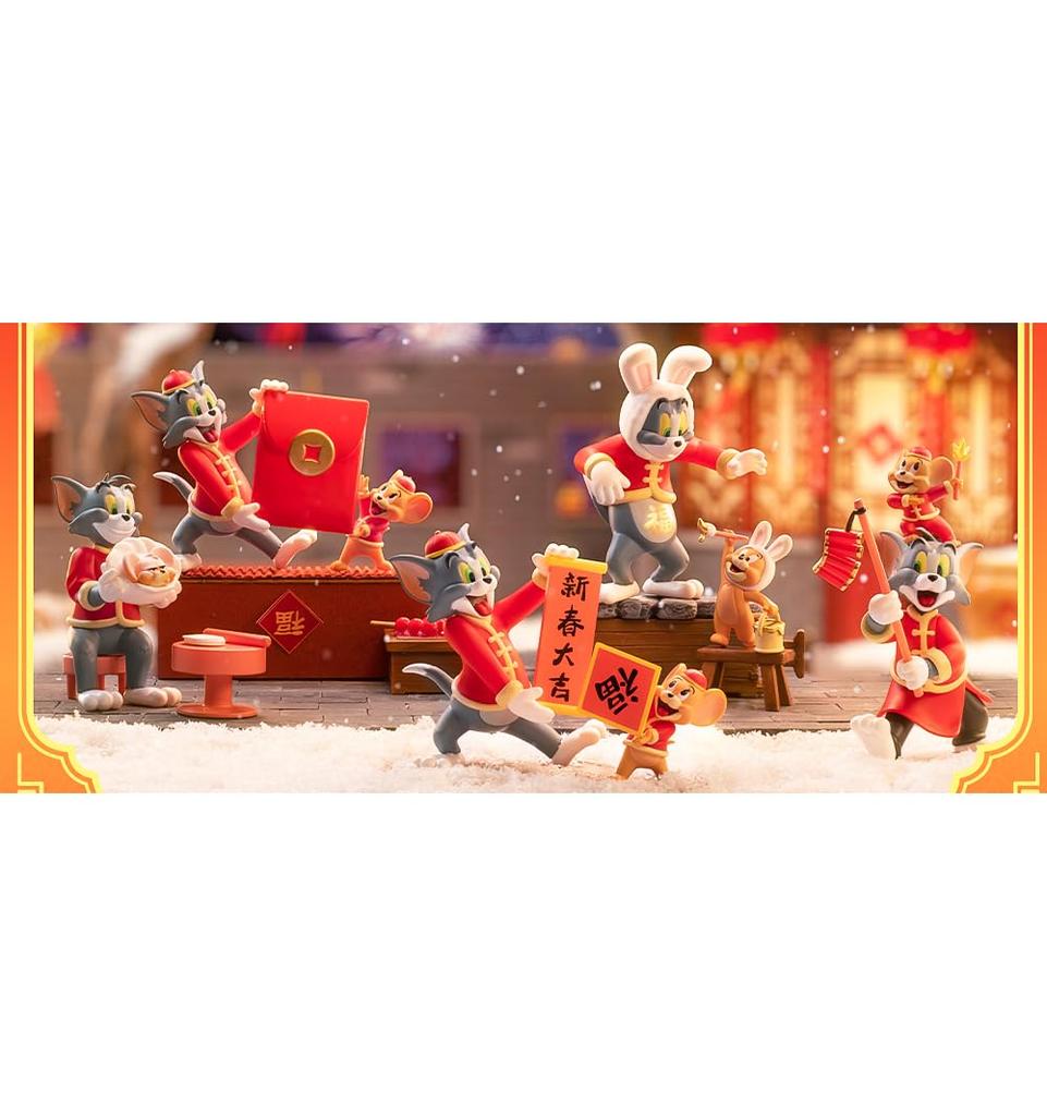 52TOYS BLINDBOX Tom and Jerry Happy New Year 4-Piece Box