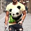 3D Printed Cute Panda Animals T Shirt Men's Funny Pattern