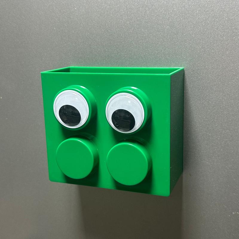 Sød Murstens Magnetisk Opbevaringsboks Køleskabsmagnet Holder Vægbeslag Penneholder Køleskabsorganisator Til Køkken Hjemmekontor Organisator