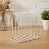 Iron Wire Desktop Storage Rack Long-Lasting Open Slot Organizer Countertop