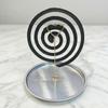 Heart Shape Magnetic Mosquito Coil Holder with Tray Heat-Resistant Gnat Coil Stand Anti-Tip Anti-Scald Incense Clip Living Rooms
