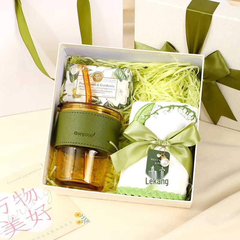 Holiday Gift Set with Cup, Soap, and Towel