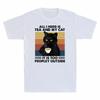 Unisex Tea Too Need I Cat Peopley Its Outside My And All Retro Cat Black Is Tshirt