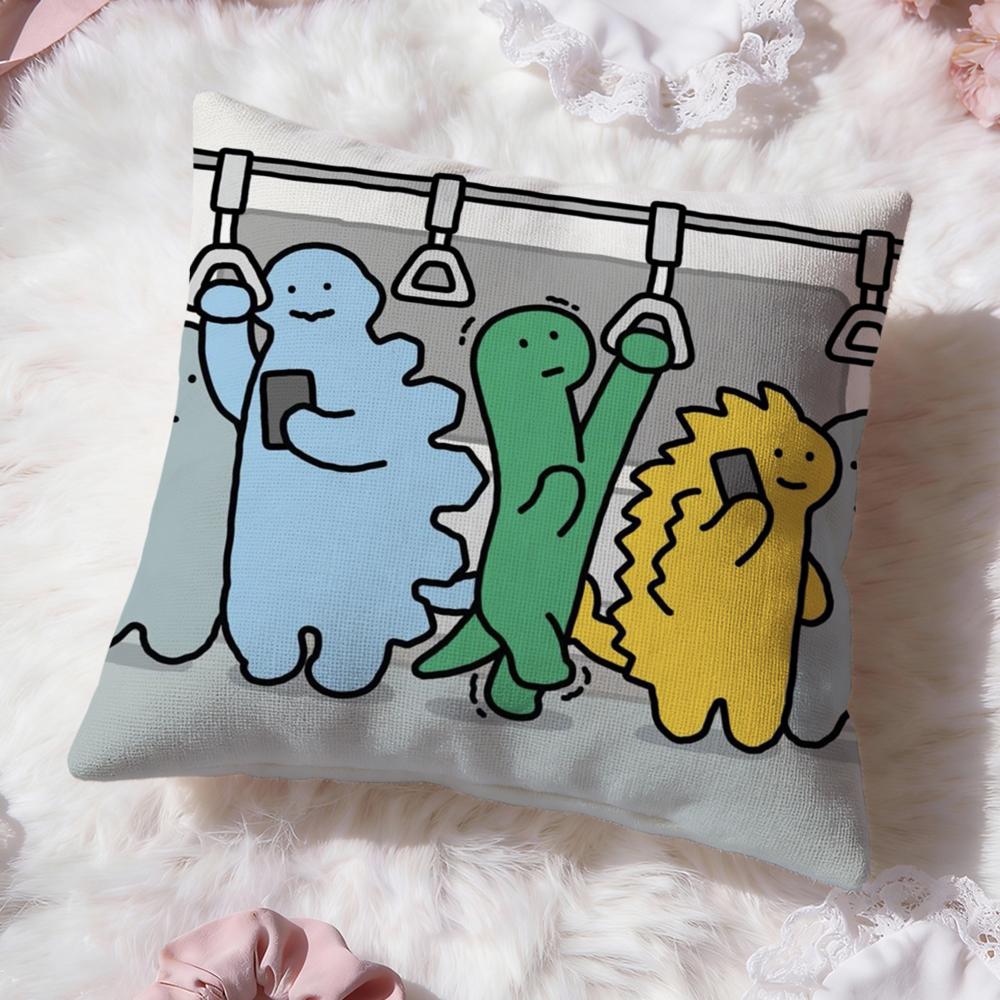Cartoon Art Joguman Cushion Cover Premium Comfort Reversible Pillow Cove -Two in One Design for Any Room & Car Interior