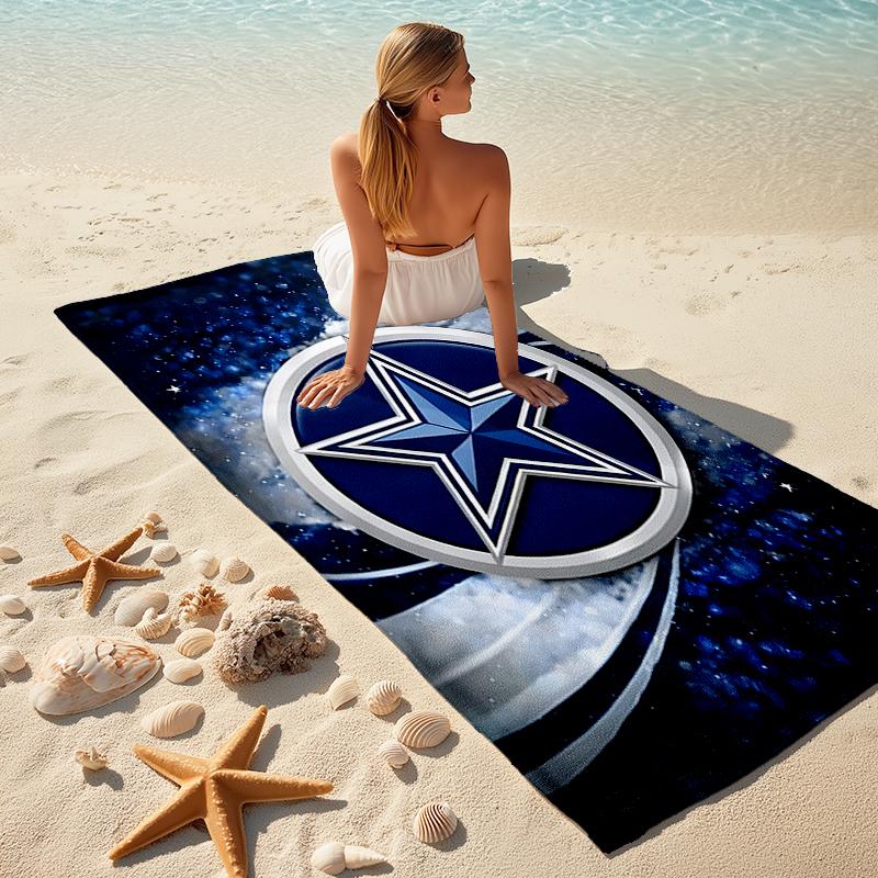 1pc Dallas Cowboys Beach Towel, Comfortable and Thick, and Swimming/Bath/Picnic/Camping Towel, Suitable for Seaside Beaches