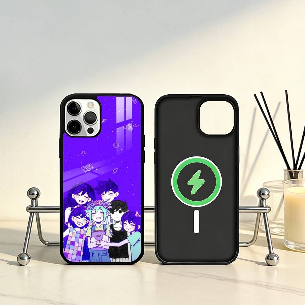 

O-Omori Game Phone Case For iPhone17,16,15,14,13,12,11 Plus,Pro Max Magnetic For Magsafe Wireless Charging iphone16e