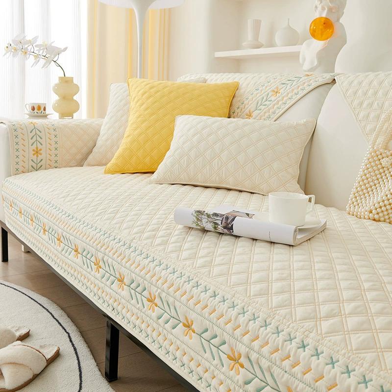 

Washed Cotton Sofa Cushion, Universal In All Seasons, Non-Slip Cushion, Log Wind Sofa Cover New Cover Cloth Towel Leather 70*70cm