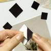 200PCS Self Adhesive Magnets Sheets Square Round Magnetic Dots Sheet Flexible Sticky Sticker For Whiteboard Fridge Household DIY Crafts