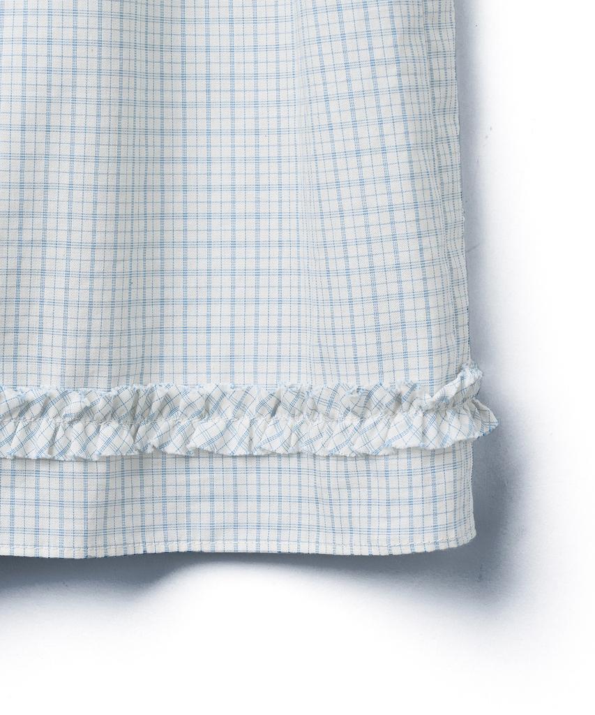 Tudment Check Tiered Skirt_Ivory