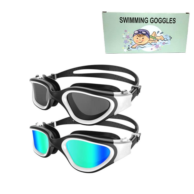 High-Definition Waterproof Anti-Fog Swimming Goggles - Unisex Casual & Professional Style