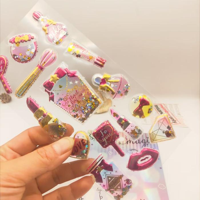 Cute Princess Series Scrapbook Journal Sticker 3D Stereo Castle Heart Style Stationery Sticker DIY Decor Notebook Sticker