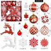 6cm Electroplated Shiny Irregular Christmas Tree Ball Set