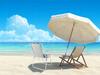 Folding Beach Chair Green Stripes (6)