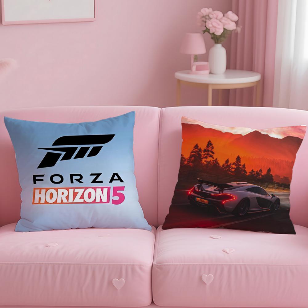 Stylish FForza Horizon 5es Cushion Cover Comfortable Reversible Pillow Cover Ideal for Car Sofa Bedroom Beyond