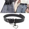 Adjustable Women Belt Heart Buckles Alloys D Rings Embellishment Stylish Accessory For Work Or Weekends Outfits