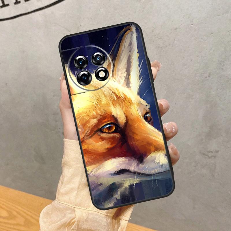 Cute Animal Fox Case For OnePlus 8 9 10 Pro 15 13 12 11 13T 13R 12R 10T 8T Nord CE 5 2 3 4 Lite N20 N30 Cover