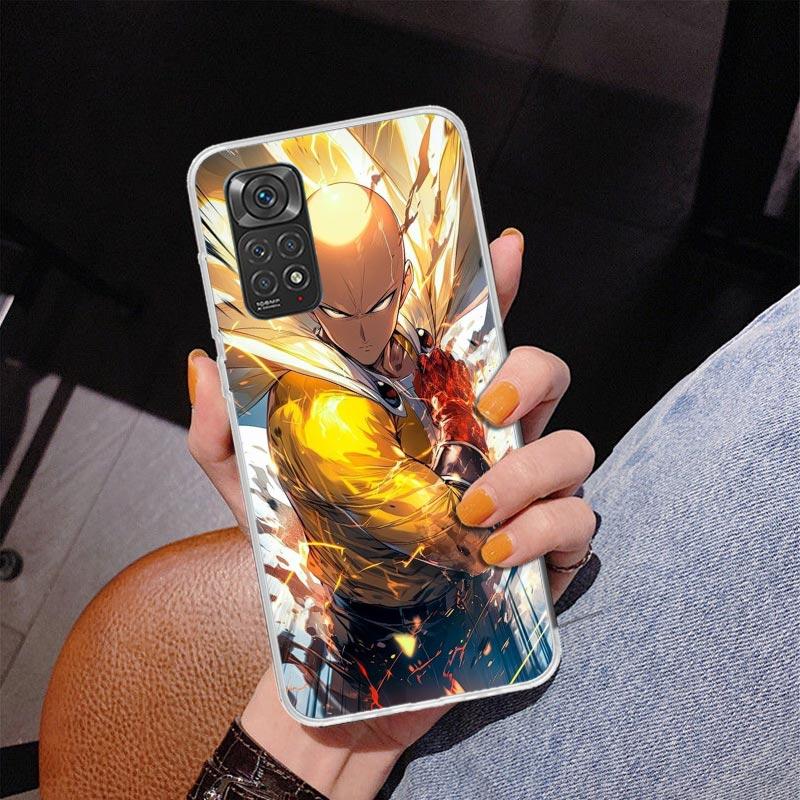 Anime One-Punch Man Phone Case For Xiaomi Redmi Note 15 14 13 12S 12 11 Pro Plus 14S 11S 11E 10 10S 11T 5G Personalized Cover Re