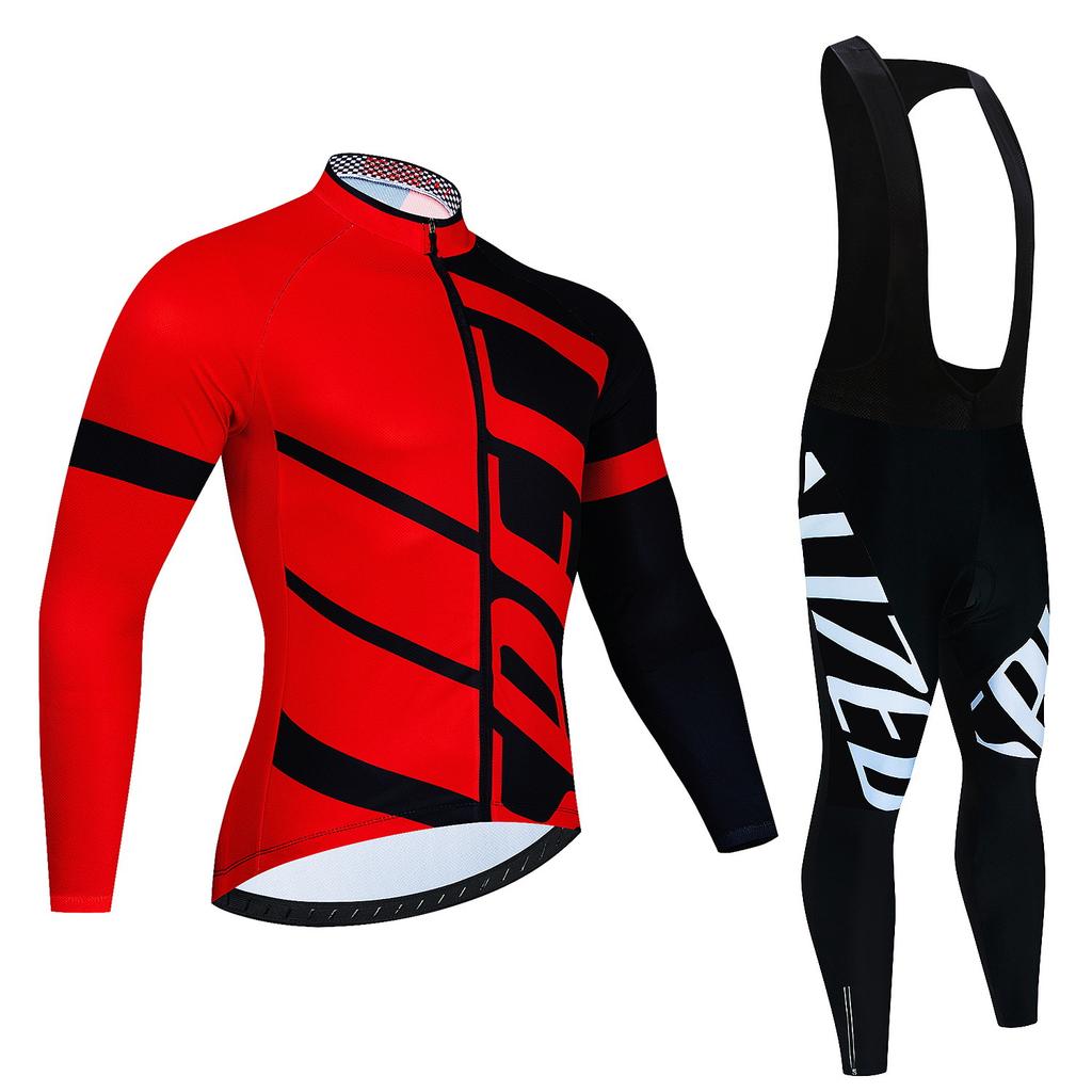 Cycling Suit Long-sleeved Suit, Cycling Suit Spring and Autumn Tour De France Competition Suit