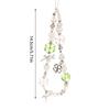 Lucky Four Leaf Clover Phone Lanyard Y2K Sweet Fresh Beaded Phone Chain Keychain Wristband Cellphone Strap For Girl Gifts