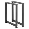 Table Legs, 740 x 450 mm (H x W) Square Steel Furniture Legs, Modular Design, Easy Assembly, 2204 lbs Max Load Heavy Duty, for Home Office Desk,