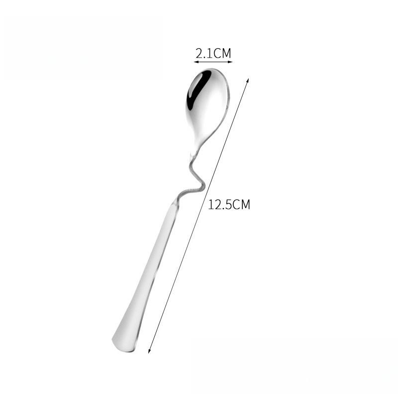 Hanging Cup Coffee Stirring Spoon Long Handle Stainless Steel Mixing Scoop Coffeeware Tableware Decor for Kitchen Accessories
