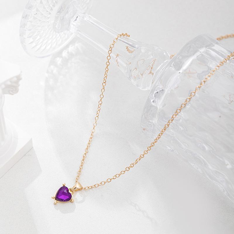 

Любовь сплав кулон ювелирные изделия изысканный нишевый легкий роскошный высокое чувство универсальное бриллиантовое ожерелье женщины