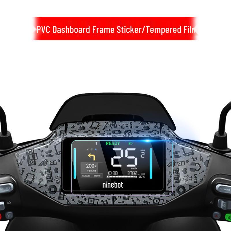 Nine M95c+MK2 Car Dashboard Protective Film: Waterproof Tempered Display Sticker.