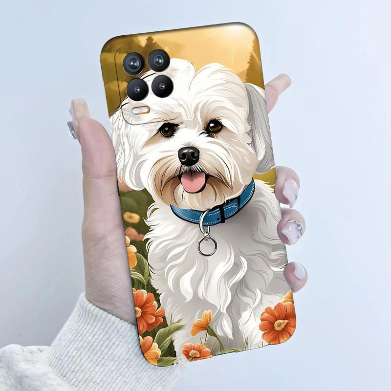 For Realme 8 Pro Case RMX3085 Soft TPU Silicone Cover Cute Cartoon Panda Phone Case For Oppo Realme8 4G 5G RMX3081 RMX3241 Funda