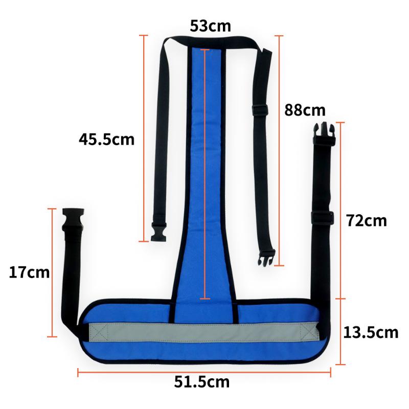 Adjustable Wheelchair Anti-Fall Belt with Padded Cushion, Secure & Comfortable Harness to Prevent Sliding, Easy to Use