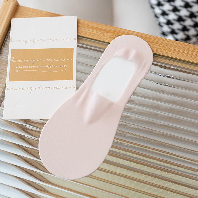 1Pairs Women Invisible Boat Socks Breathable Silicone Non-slip Ultra-thin Sock Slippers High Quality Elastic Ice Silk Low Sox