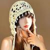 Pearls Crochet Tassels Cap Handmade Weave Basin Hats Cute Knitted Beanies Caps  Outdoor
