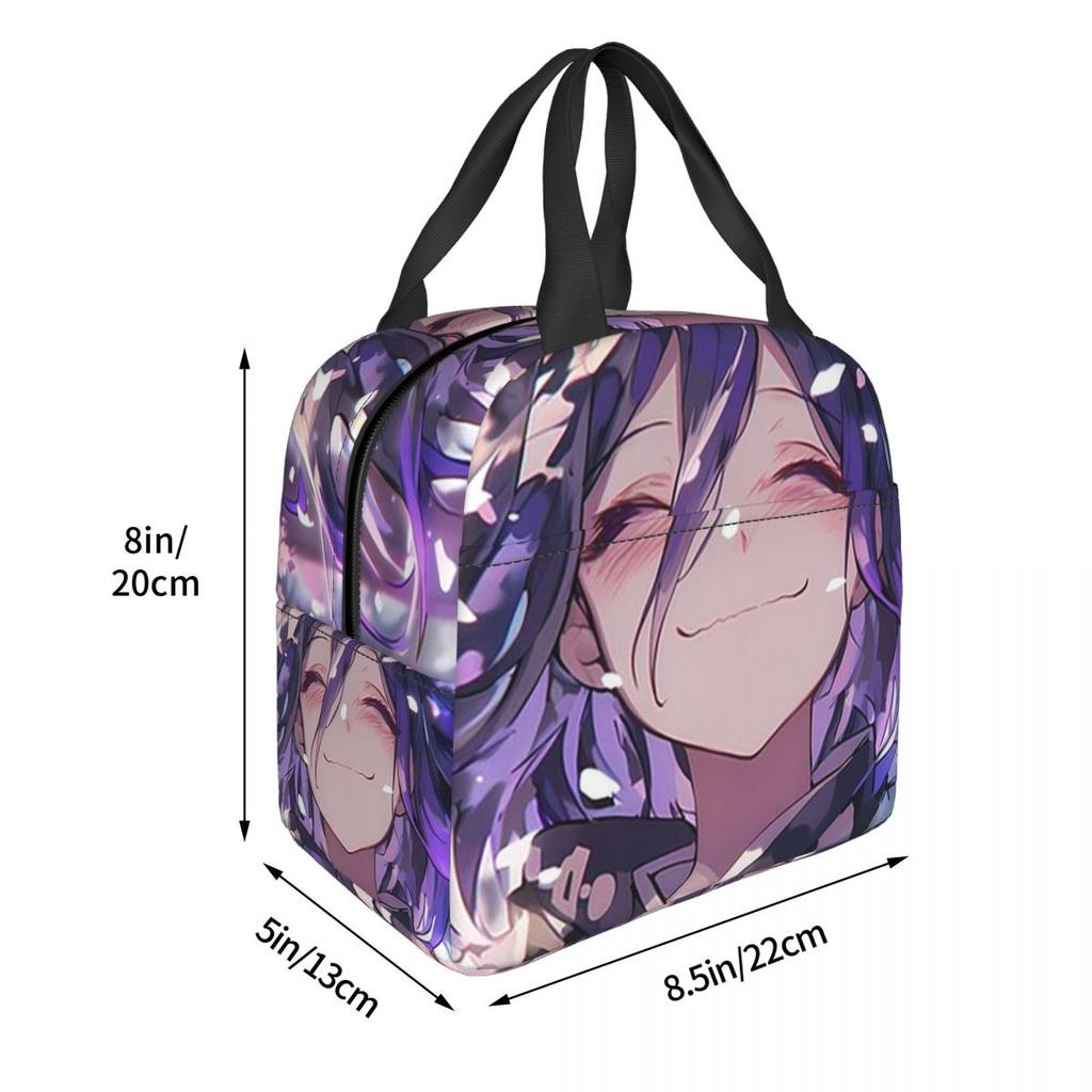 Sac à lunch isotherme Anime Kokichi Ouma Danganronpa pour femmes enfants Boîtes alimentaires portables Boîte à lunch thermique Sac fourre-tout