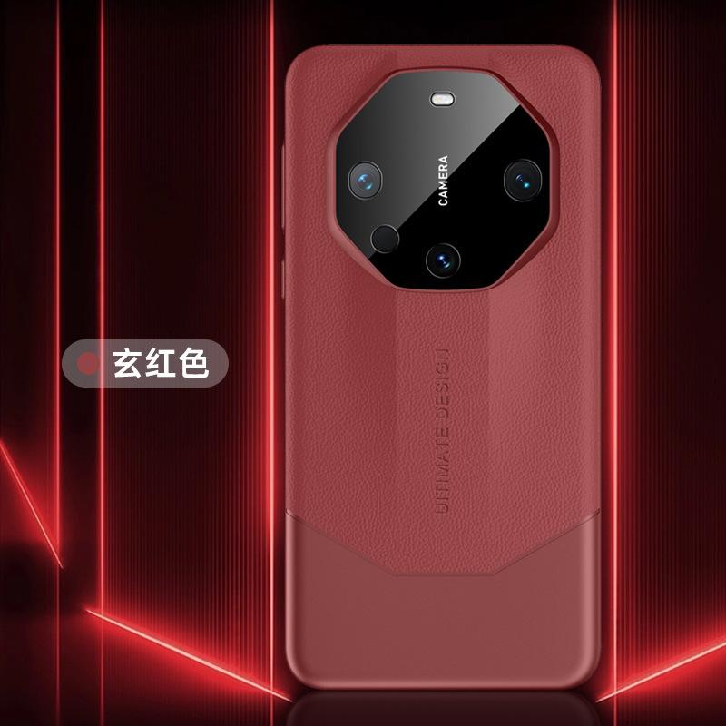 Pigment impact picosecond change applicable Huawei Mate60Pro mobile phone case Mate60RS leather pattern all-inclusive protective case m60