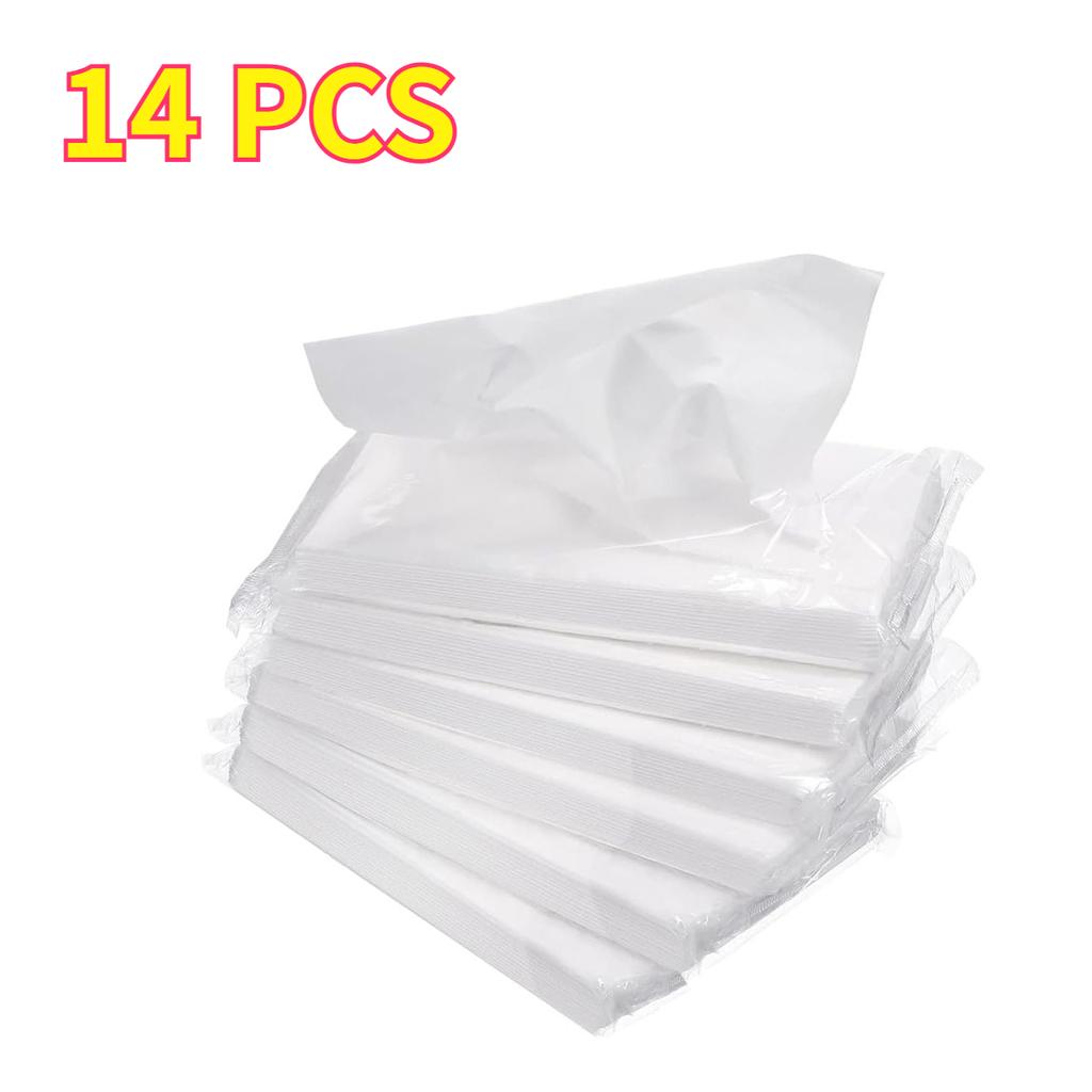 4/7/14 Packungen Auto-Taschentuch-Nachfüllpackungen – 50 Blatt/Packung Weiche Reise-Gesichtstücher für Handtasche & Auto, Kompakte Einweg-Packung Papiertuch