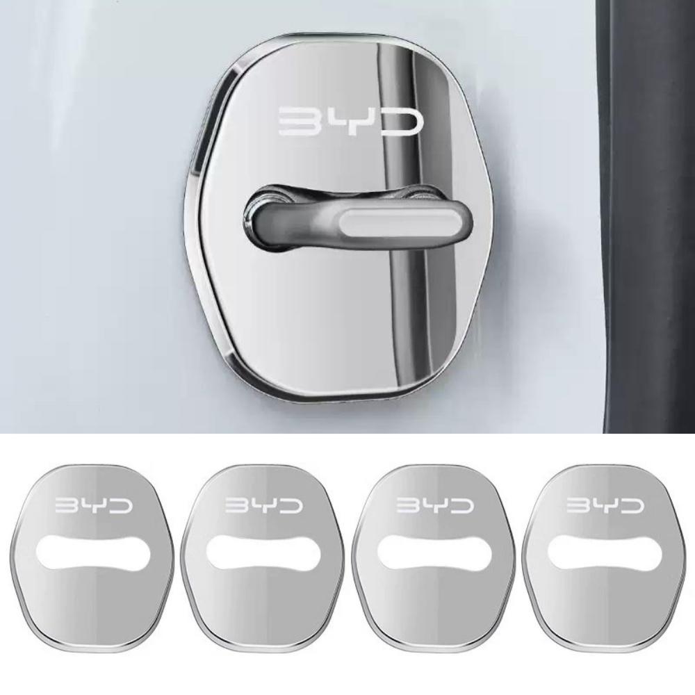 

For BYD Sealion 7 Sea lion 07 2024 2025 Car Styling Stainless Car Door Lock Buckle Cover Latch Anti Rust Protect Accessories