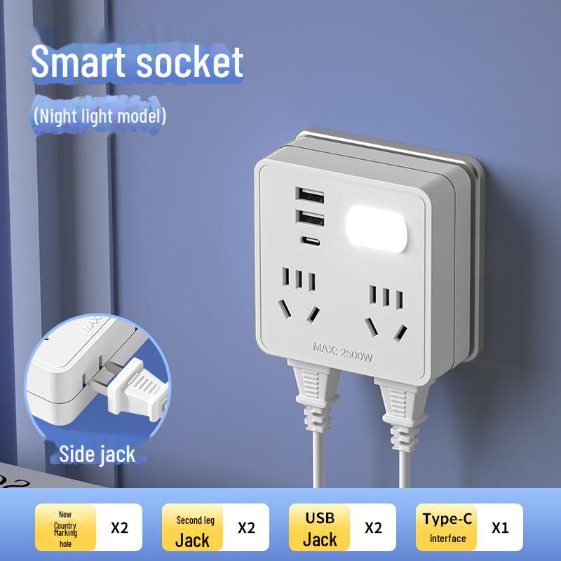 86-Type USB Multi-Function Socket Converter - Wireless Expansion Plug for Home Use