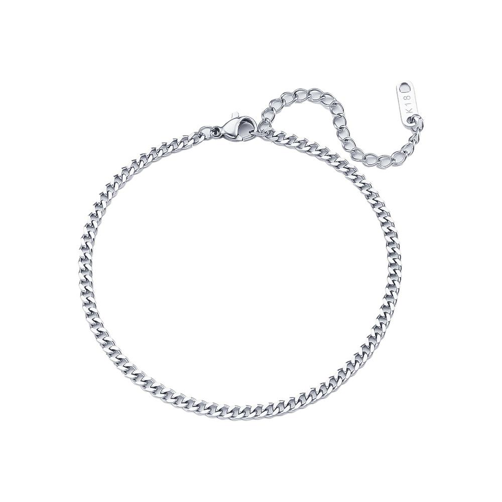 

2022 Trendy Miami Cuban Chain Anklets 18K Gold Plated Punk Different Width Waterproof Anklets for Women Jewelry Accessories