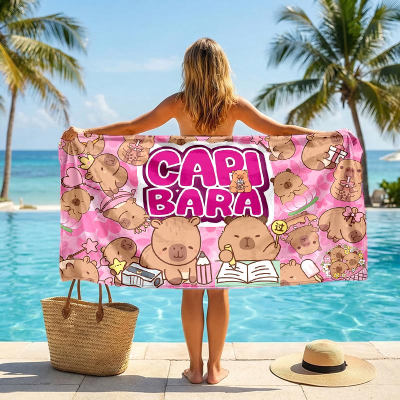 Kapibara Fashion Beach Towel: Ideal for Summer Adventures Soft, absorbent and quick drying suitable for swimming and bathing